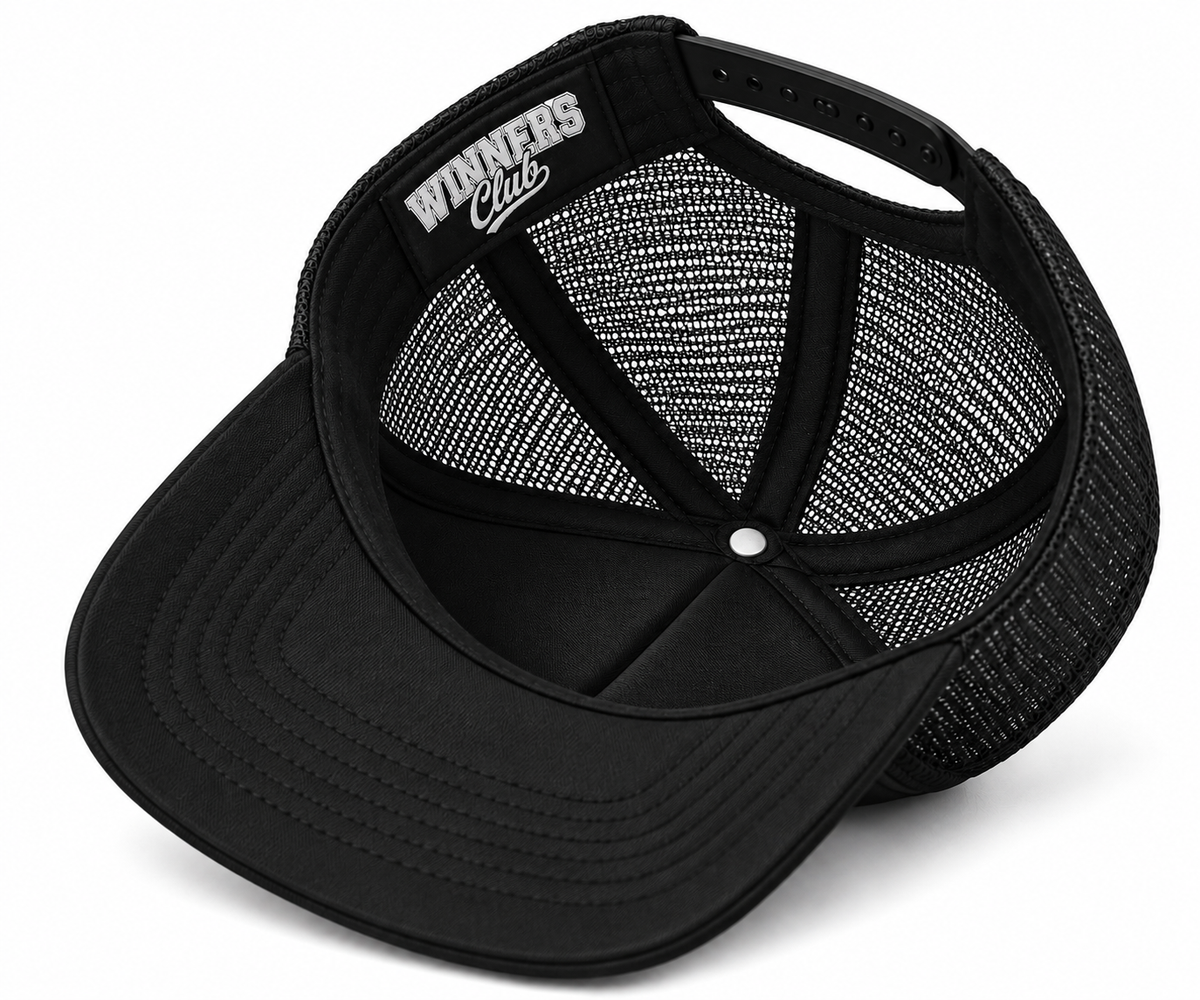 Black Trophy Trucker Hat