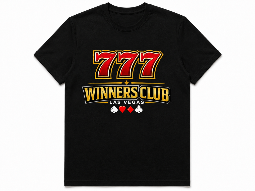 Black 777 Winners Club Tee