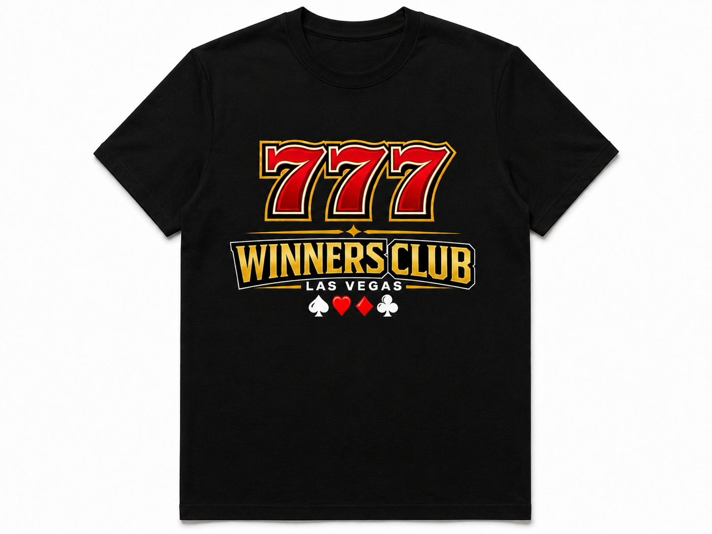 Black 777 Winners Club Tee
