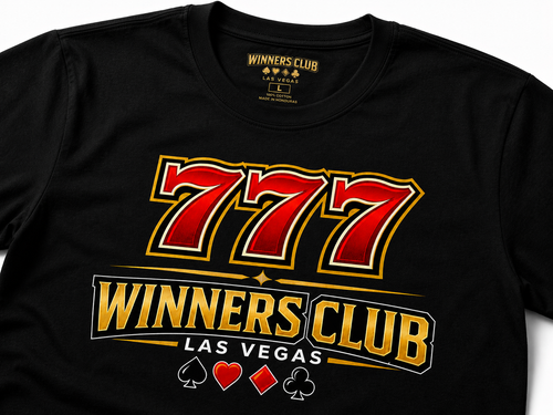 Black 777 Winners Club Tee