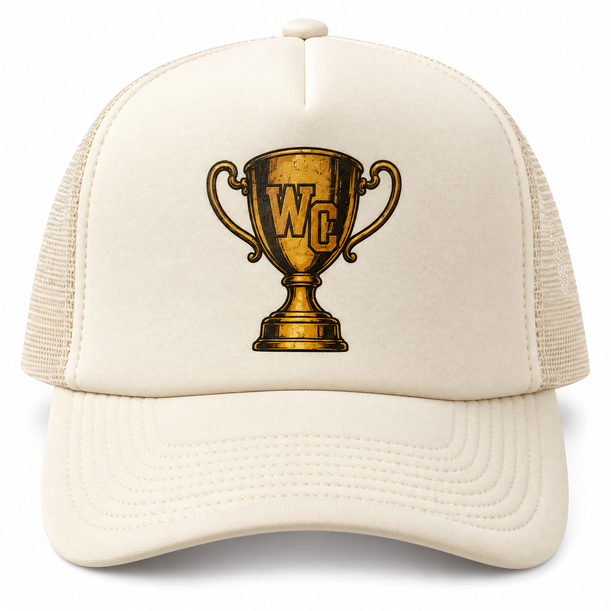 Cream Trophy Trucker Hat