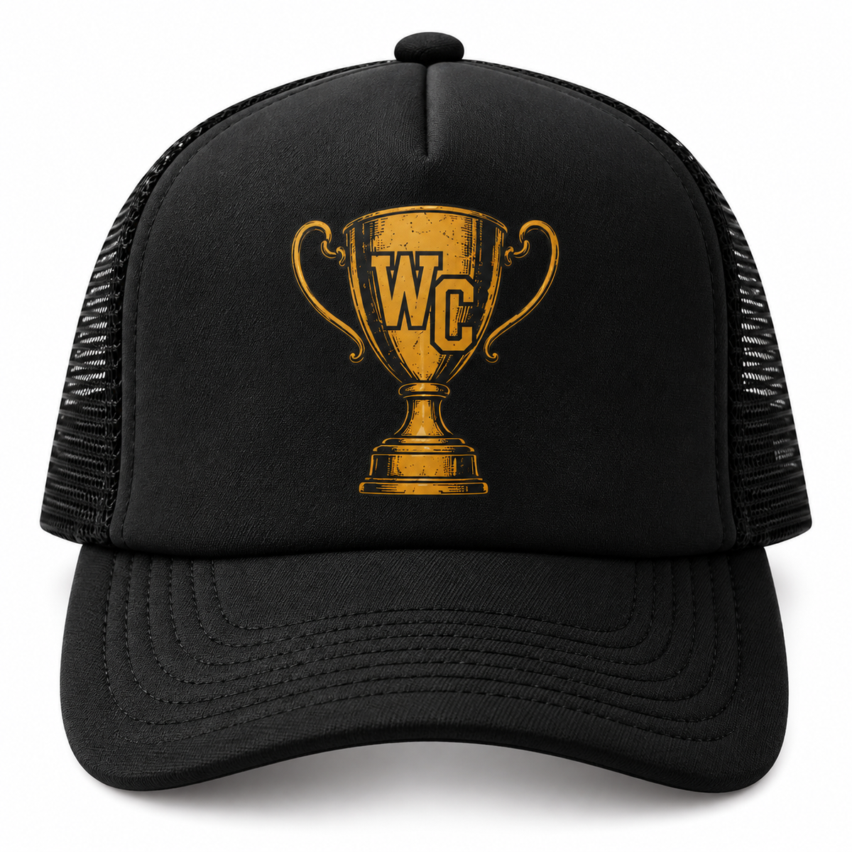 Black Trophy Trucker Hat