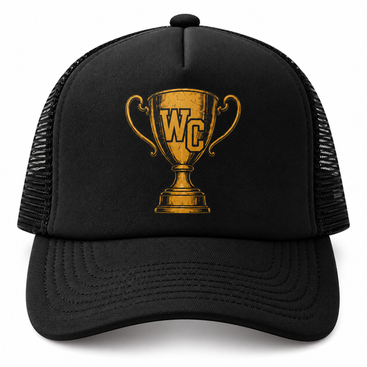 Black Trophy Trucker Hat