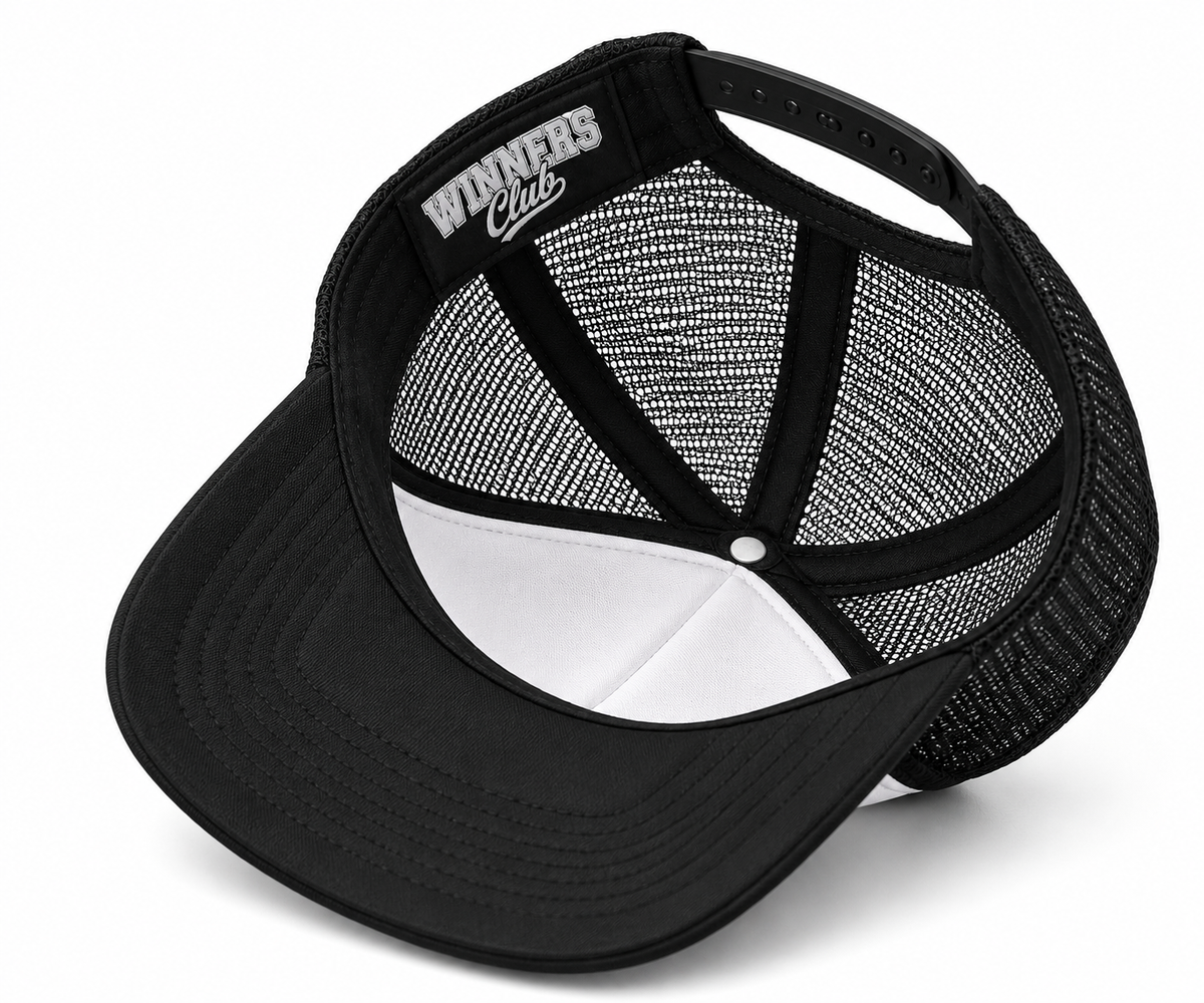 Black & White Winner Club Trucker Hat